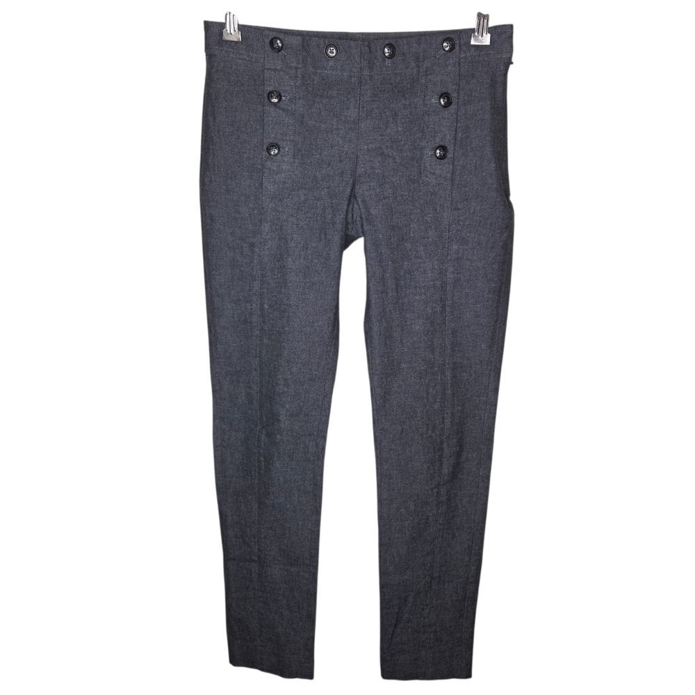 Banana Republic Chambray Sailor Sloan Skinny Ankle Pants, Size 2L